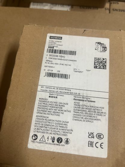 Siemens 3RT2038-1KB40  80A  400V NEW IN BOX